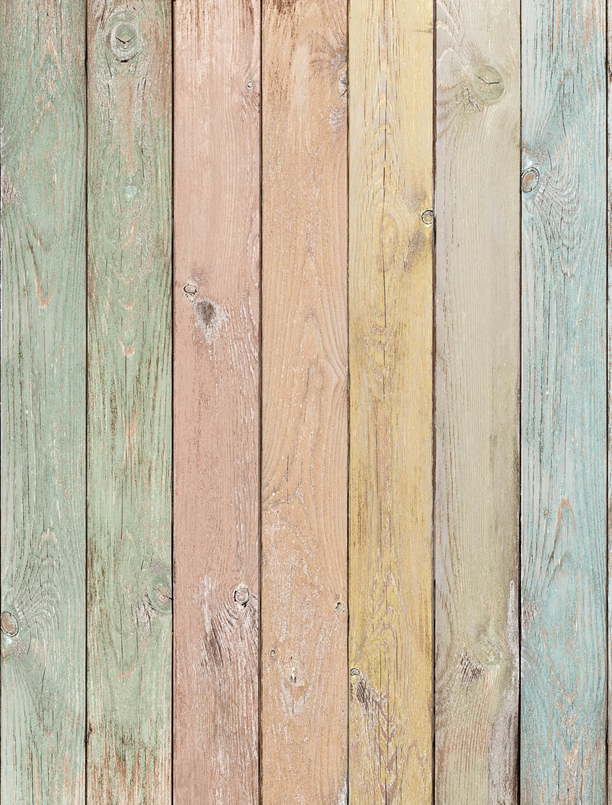 wood background with pastel painted planks