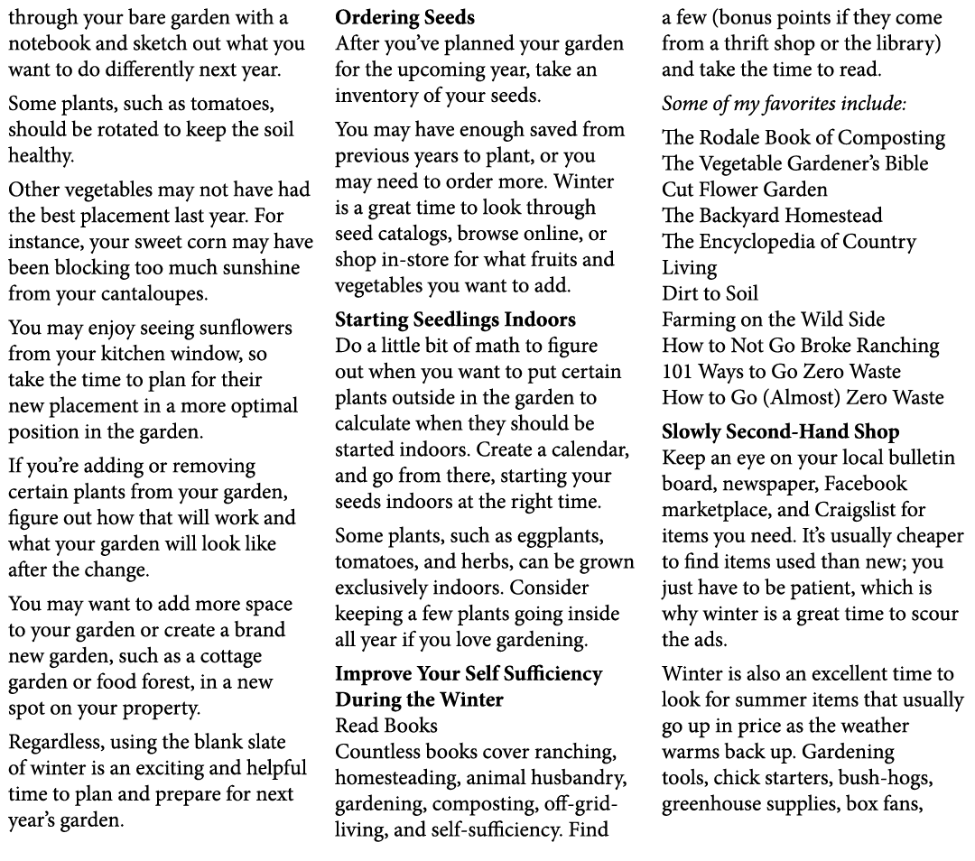 through your bare garden with a notebook and sketch out what you want to do differently next year. Some plants, such ...