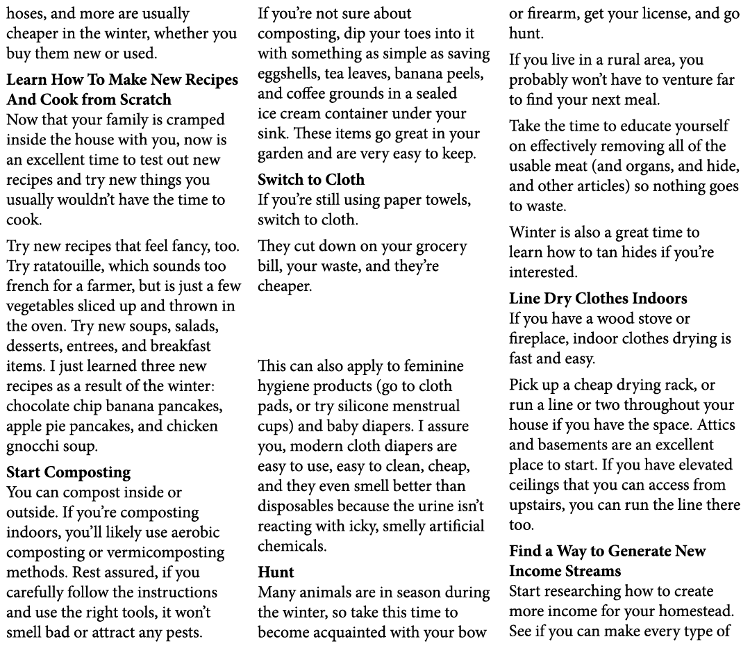 hoses, and more are usually cheaper in the winter, whether you buy them new or used. Learn How To Make New Recipes An...